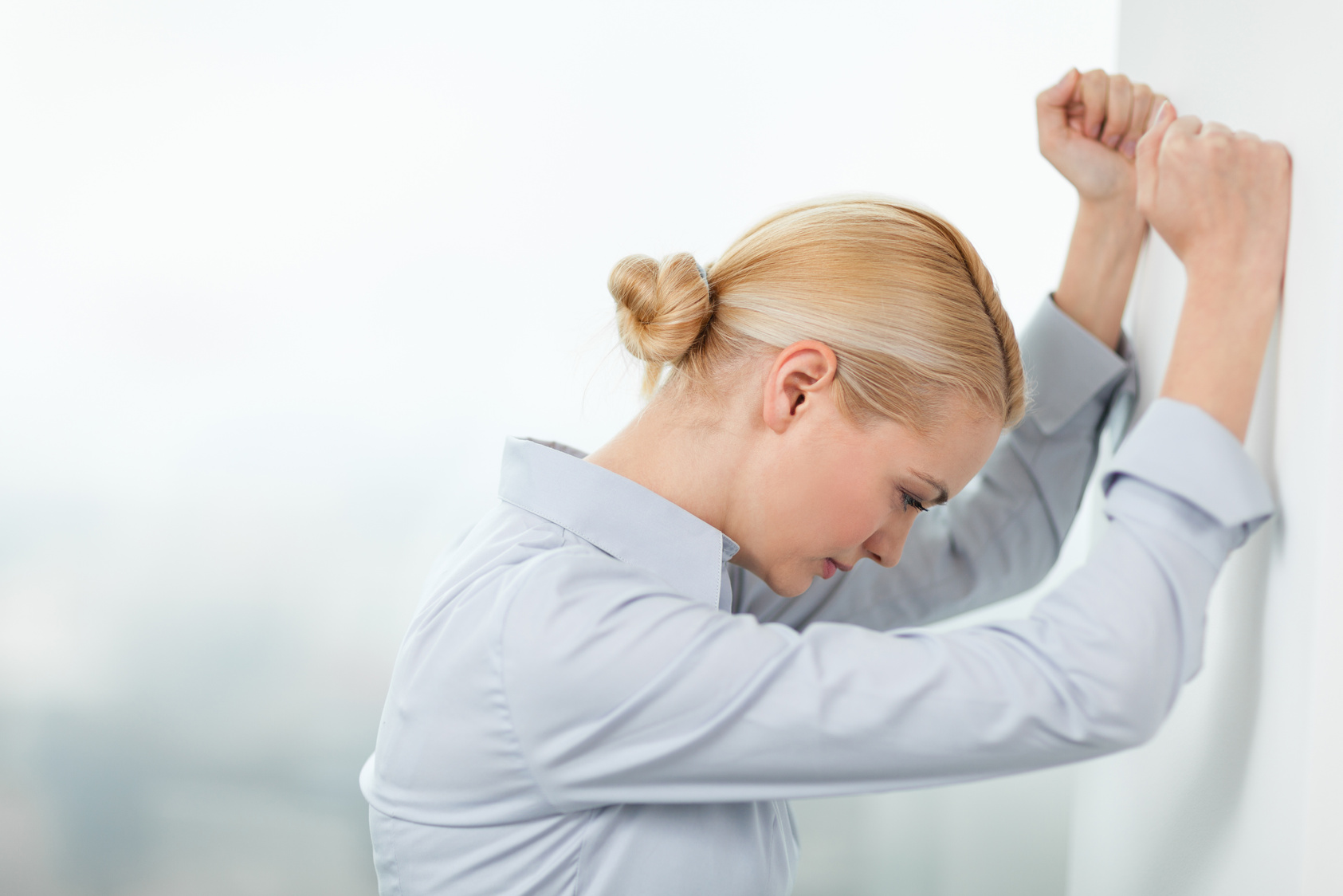 Disappointed businesswoman